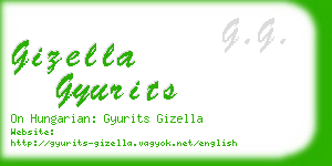 gizella gyurits business card